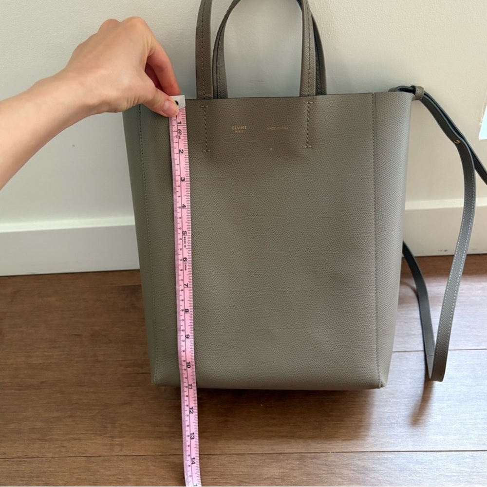 Céline vertical cabas bag in taupe